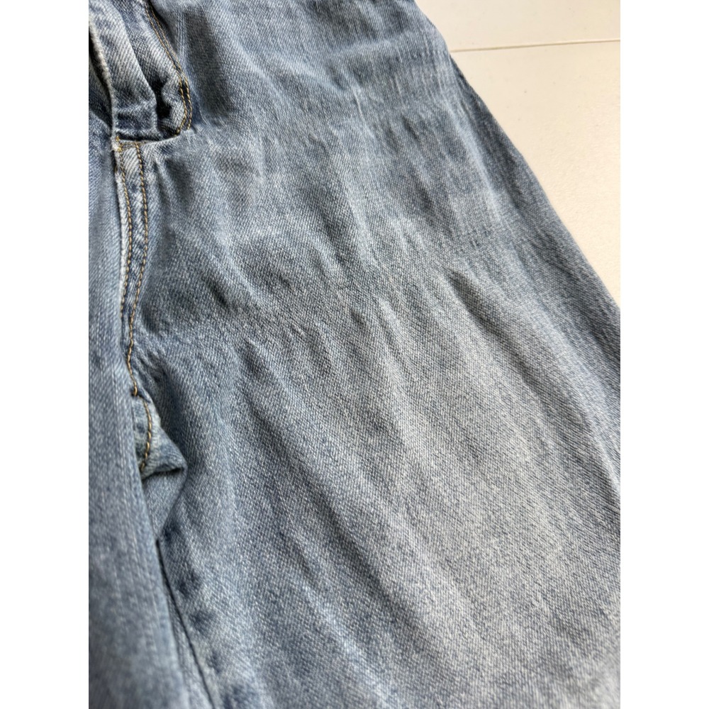 Pilcro Anthropologie Womens 26 Wide Leg Barrel Jeans High Rise Light Wash Crop - Picture 4 of 16
